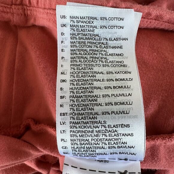 Adidas Essentials Linear Logo Tights Leggings Deep Salmon Red Small - Picture 8 of 8